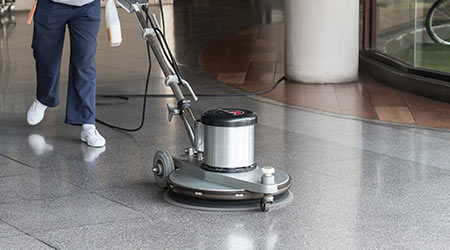 Commercial floor cleaning service
